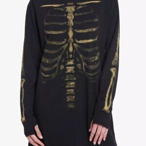 Social Collision Skeleton Bleach Girls T-Shirt Medium Dress